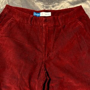Old Navy Women's Red Corduroy Pants